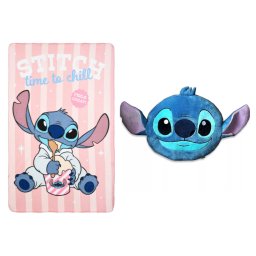 Disney Lilo és Stitch, A csillagkutya Chill Smile polár takaró és forma párna szett