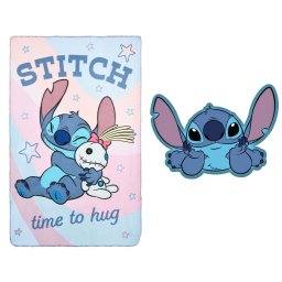 Disney Lilo és Stitch, A csillagkutya Hug Belly polár takaró és forma párna szett