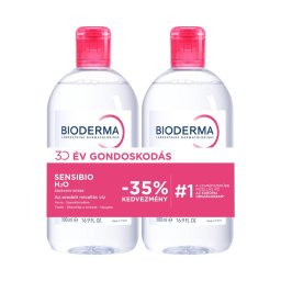 Bioderma Sensibio H2O arc- és sminklemosó micellás víz duo csomag 2x500ml