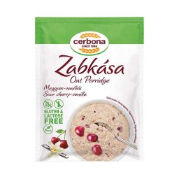 Cerbona glutén- és laktózmentes zabkása meggy-vanília ízben 50g