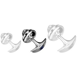 Mushelry Anál plug sima felület széles alappal 8 x 4.8 cm alumínium