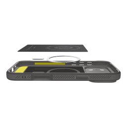 SPIGEN tok RUGGED ARMOR MAG kompatibilis a MagSafe készülékkel az IPHONE 17 Pro szürke számára