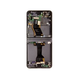 Samsung F731 Galaxy Z Flip 5 5G gyári LCD kijelző kerettel, szürke (Service Pack)