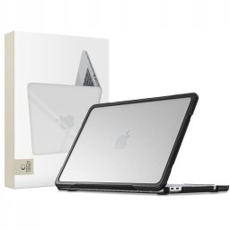 Tech-Protect Velar Apple Macbook Neo 13 (2026) tok, Matte Clear, fekete-átlátszó