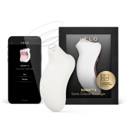 LELO Sona 3 - hanghullámos csiklóizgató (fehér)
