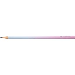 Grafitceruza B, háromszögletű színátmenetes Faber-Castell égkék-rózsa test