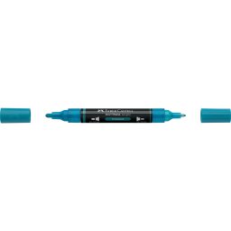 Akril marker kétvégű MULTIMARK 313 Faber-Castell türkiz