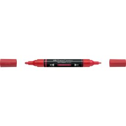 Akril marker kétvégű MULTIMARK 219 Faber-Castell eper piros