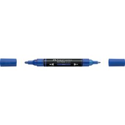 Akril marker kétvégű MULTIMARK 120 Faber-Castell kék