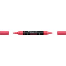Akril marker kétvégű MULTIMARK 124 Faber-Castell vörös