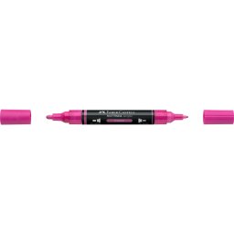 Akril marker kétvégű MULTIMARK 125 Faber-Castell fukszia