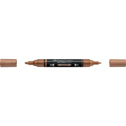 Akril marker kétvégű MULTIMARK 252 Faber-Castell réz