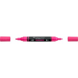 Akril marker kétvégű MULTIMARK 253 Faber-Castell neon rózsaszín