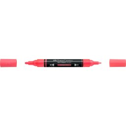 Akril marker kétvégű MULTIMARK 255 Faber-Castell neon narancs
