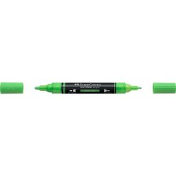 Akril marker kétvégű MULTIMARK 257 Faber-Castell neon zöld