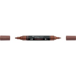 Akril marker kétvégű MULTIMARK 378 Faber-Castell gesztenyebarna
