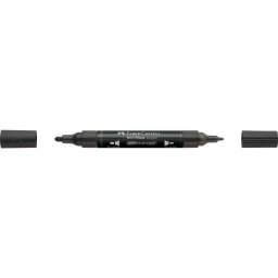 Akril marker kétvégű MULTIMARK 299 Faber-Castell fényes fekete