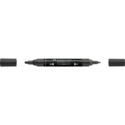 Akril marker kétvégű MULTIMARK 199 Faber-Castell fekete