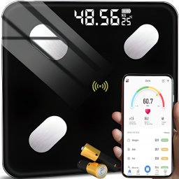 Okos fürdőszoba mérleg Bluetooth funkcióval, 180 kg teherbírás, RT, E032