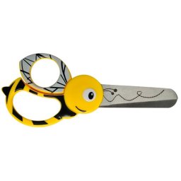 FISKARS Olló, óvodai, 13 cm, FISKARS, méhecske