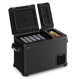 Klarstein Arctiq Duo hűtőláda | Kompresszoros | 43 liter | 58 doboz | -18 - 20°C | Fekete | 78 cm (CR45)