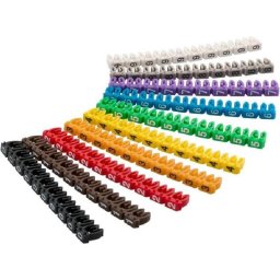 goobay Kábel jelölő klipszek 2.5-4mm átmérőig, 10x10db, számok