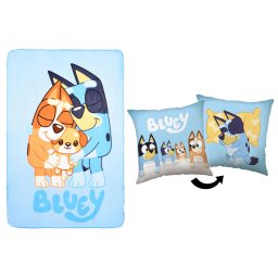 Bluey Snuggle Sleep polár takaró és párna szett, 2 részes