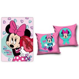 Disney Minnie Sweets Fashion polár takaró és párna szett, 2 részes