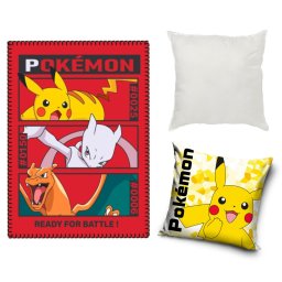 Pokémon Battle Electro polár takaró, párnahuzat és párna szett 3 db-os