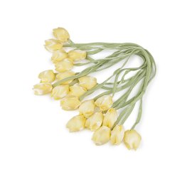 Varrt szaténszalag tulipán virággal