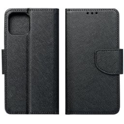 Samsung Galaxy A17 4G / A17 5G SM-A175F / A176B, Oldalra nyíló tok, stand, Fancy Book, fekete