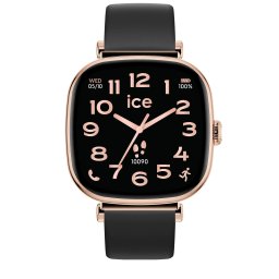 ICE Smart SQ 2.0 - 1.7 AMOLED - Rozé arany fekete szíjas, női okosóra - 37 mm (025890)
