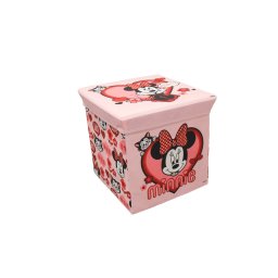 MINNIE EGÉR játéktartó doboz 30x30 cm rózsaszín
