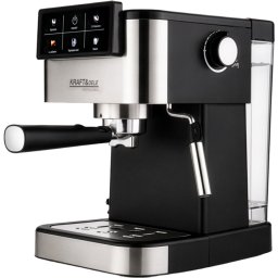 Kraft&Dele Nagynyomású 20 bar krémes presszókávéfőző, 1500 W, Érintőkijelző 5 programmal