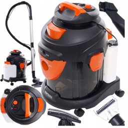 Kraft&Dele Professzionális Száraz-nedves takarítógép 1600W, 20 l tartály, HEPA szűrővel