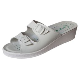 HIRSCH BIO 1371 FEHÉR CSATOS GYÓGYPAPUCS (35-42)