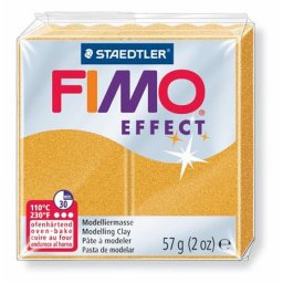 FIMO Gyurma, 57 g, égethető, FIMO "Effect", metál arany