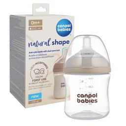 Canpol babies Natural-Shape cumisüveg dual-zone etetőcumival (150 ml)