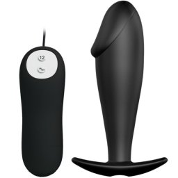 Pretty Love - szilikon anlis plug, pnisz forma, 12 vibrcival