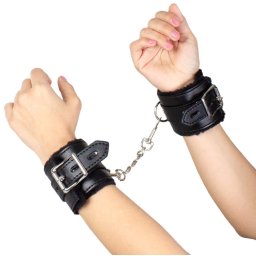 SECRETPLAY - prmium fekete bilincsek BDSM kollekcihoz