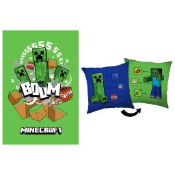 Minecraft How to Creeper polár takaró és párna szett, 2 részes