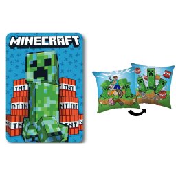 Minecraft TNT Chaos polár takaró és párna szett, 2 részes