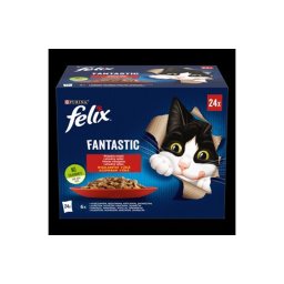 FELIX FANTASTIC Házias válogatás nedves macskaeledel 24x85g