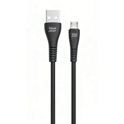 Blue Star USB-A-Micro-USB adat- és töltőkábel, 2A, 1m, fekete