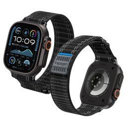 Spigen WBF0 Apple Watch Ultra 4 / 3 / 2 / 1 / SE / 12 / 11 / 10 / 9 / 8 (44/45/46/49mm) szíj, fekete