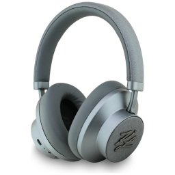 Karl Lagerfeld Grained Initials vezeték nélküli fejhallgató aktív zajszűréssel, bluetooth, ANC, szürke