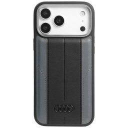 Audi A6 Szintetikus bőr MagSafe tok iPhone 17 Pro Max készülékhez fekete