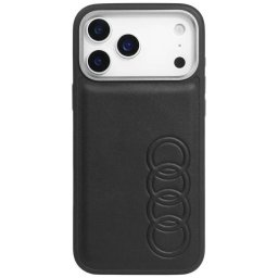 Audi TT tok Szintetikus bőr MagSafe tok iPhone 17 Pro Max-hoz fekete