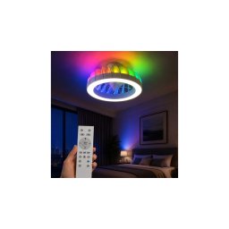 Mennyezeti Ventilátoros Lámpa 30W Állítható Színhőmérséklet, Távirányító, 54 cm