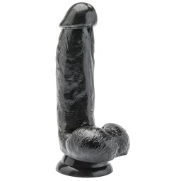 Dildo Jr Aby - Prmium fekete ntlt 12 cm